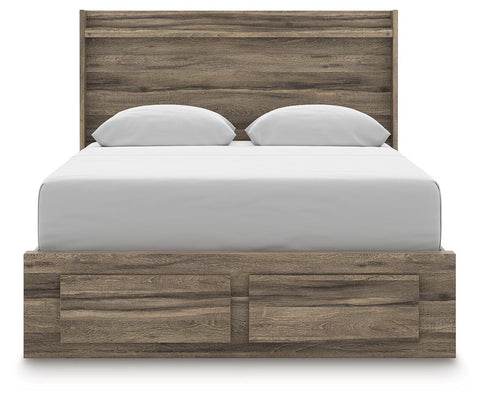Bramwell Panel Storage Bed, Dresser and Mirror