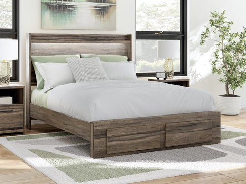 Bramwell Panel Storage Bed, Dresser and Mirror