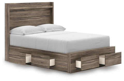 Bramwell Panel Storage Bed, Dresser and Mirror