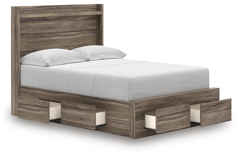 Bramwell Panel Storage Bed, Dresser and Mirror