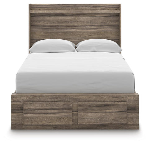 Bramwell Panel Storage Bed, Dresser and Mirror