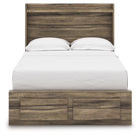 Bramwell Panel Storage Bed, Dresser, Mirror and 2 Nightstands