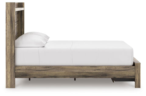 Bramwell Panel Storage Bed, Dresser and Mirror