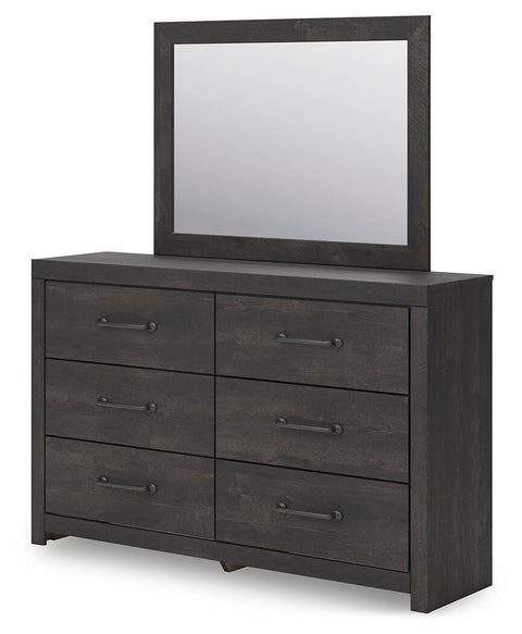 Hollivern Panel Storage Bed, Dresser, Mirror, Chest and 2 Nightstands