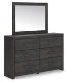 Hollivern Panel Bed with Storage. Dresser, Mirror and Nightstand