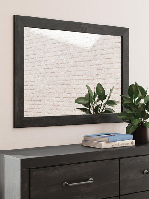 Hollivern Panel Bed with Storage, Dresser and Mirror