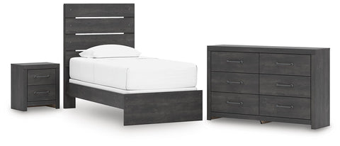 Hollivern Panel Bed, Dresser and Nightstand