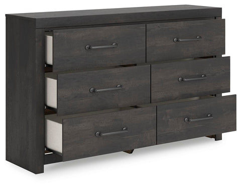 Hollivern Panel Bed, Dresser and Nightstand