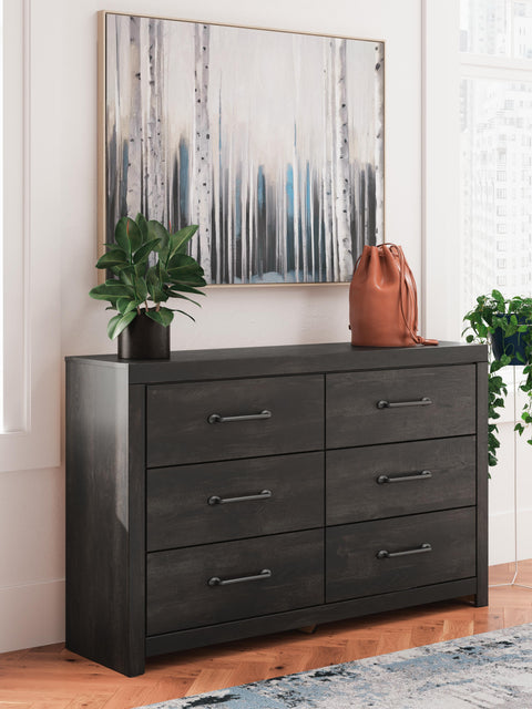 Hollivern Panel Bed, Dresser and Nightstand