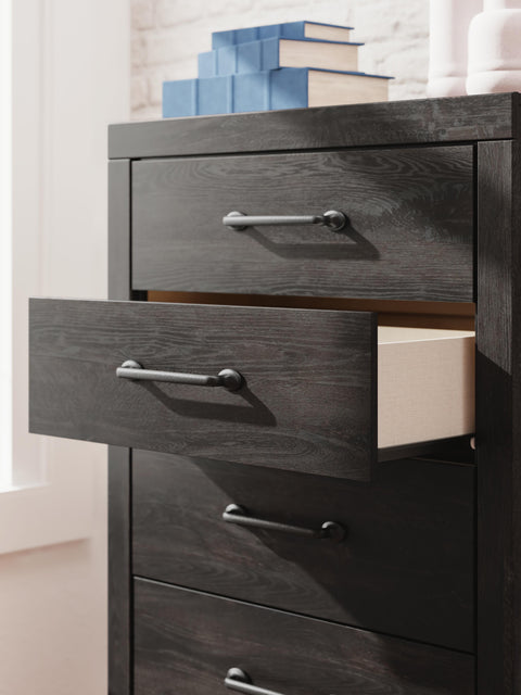 Hollivern Panel Bed with Storage, Dresser, Mirror, Chest and 2 Nightstands