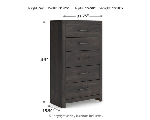 Hollivern Panel Bed with Storage, Dresser, Mirror, Chest and 2 Nightstands