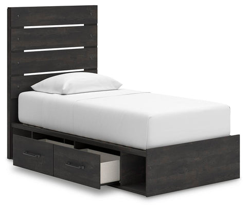 Hollivern Panel Storage Bed, Dresser, Mirror, Chest and 2 Nightstands