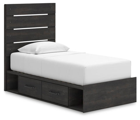 Hollivern Panel Storage Bed, Dresser, Mirror, Chest and 2 Nightstands