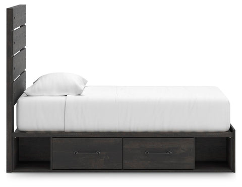 Hollivern Panel Storage Bed, Dresser, Mirror, Chest and 2 Nightstands