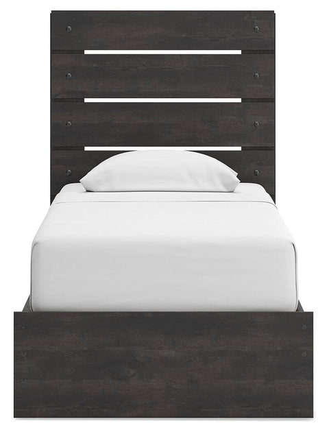 Hollivern Panel Bed with Storage. Dresser, Mirror and Nightstand