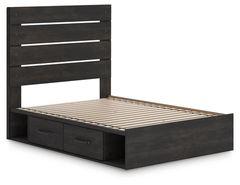Hollivern Panel Storage Bed, Dresser, Mirror, Chest and 2 Nightstands