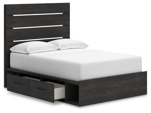 Hollivern Panel Storage Bed, Dresser, Mirror, Chest and 2 Nightstands
