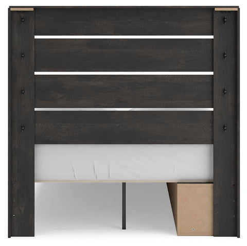 Hollivern Panel Storage Bed, Dresser, Mirror, Chest and 2 Nightstands
