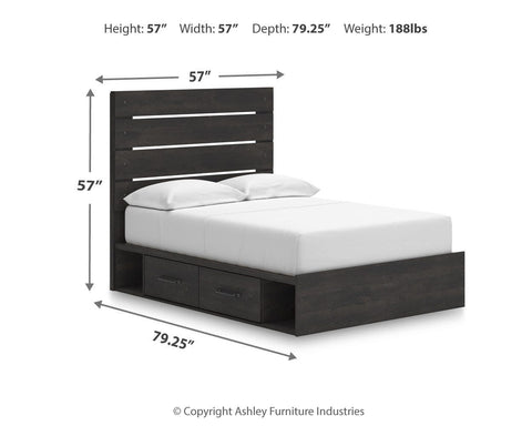 Hollivern Panel Storage Bed, Dresser, Mirror, Chest and 2 Nightstands