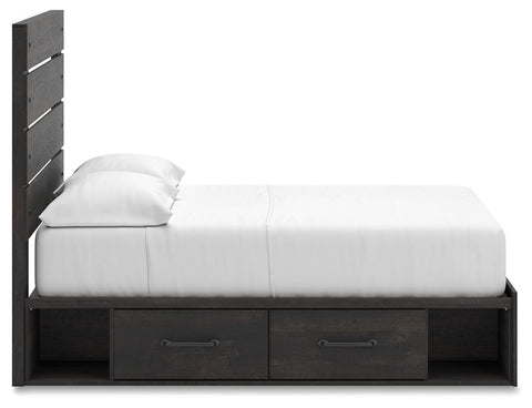Hollivern Panel Storage Bed, Dresser, Mirror, Chest and 2 Nightstands