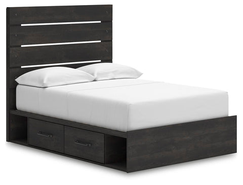 Hollivern Panel Bed with Storage, Dresser, Mirror, Chest and 2 Nightstands