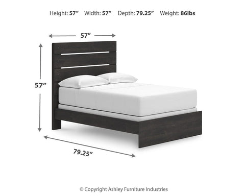Hollivern Panel Bed, Dresser and Nightstand