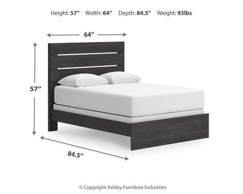 Hollivern Panel Bed, Dresser and Nightstand