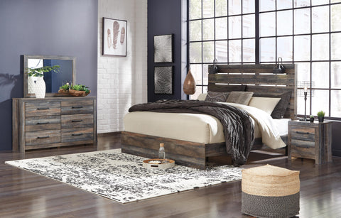 Drystan Panel Bed with Dresser and Nightstand