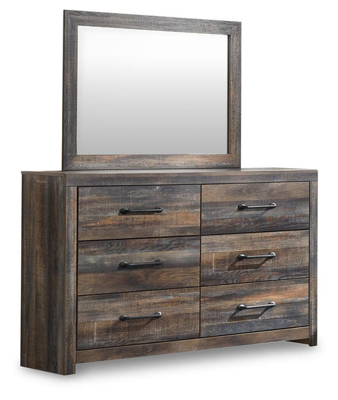 Drystan Bookcase Storage Bed, Dresser, Mirror, Chest and 2 Nightstands