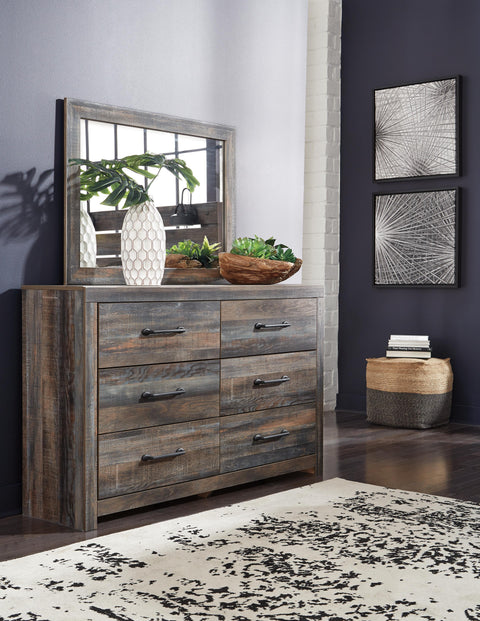 Drystan Bookcase Storage Bed, Dresser, Mirror, Chest and 2 Nightstands