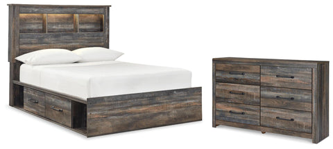 Drystan Bookcase Storage Bed and Dresser
