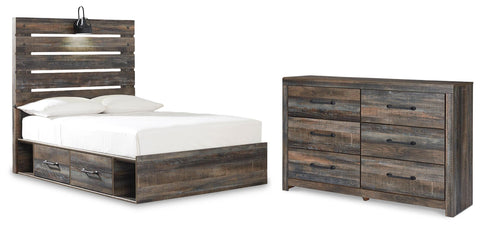 Drystan Panel Storage Bed and Dresser