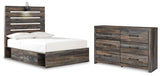 Drystan Panel Storage Bed and Dresser