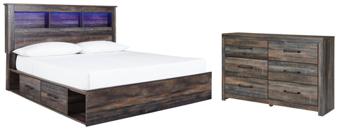 Drystan Bookcase Bed with 2 Storage Drawers and Dresser