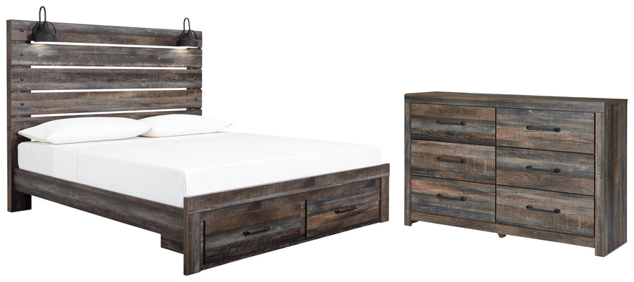 Drystan Panel Bed with Storage with Dresser