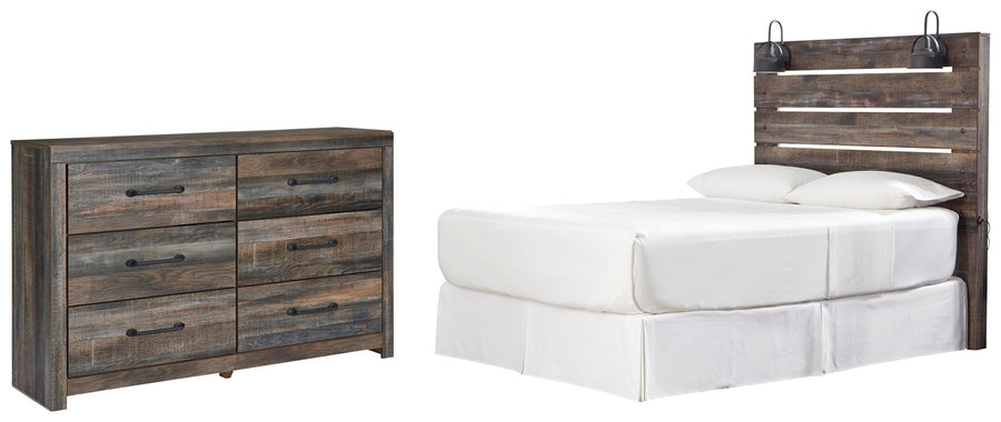 Drystan Panel Headboard with Dresser