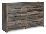 Drystan Panel Bed with 2 Storage Drawers with Dresser