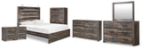 Drystan Panel Bed, 2 Dressers, Mirror, Chest and 2 Nightstands