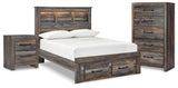 Drystan Bookcase Storage Bed, Chest and Nightstand