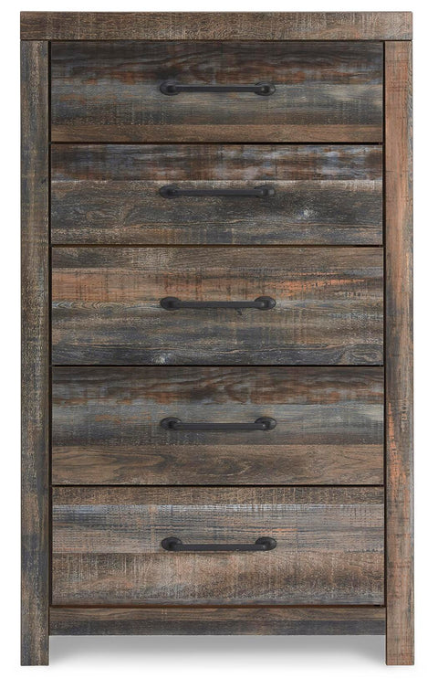 Drystan Storage Bed, Dresser, Mirror and Chest
