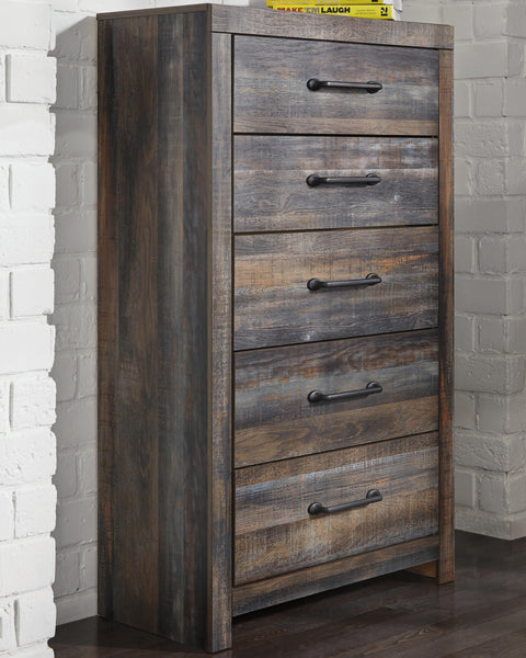 Drystan Bookcase Bed with 4 Storage Drawers, Dresser, Mirror, Chest and Nightstand