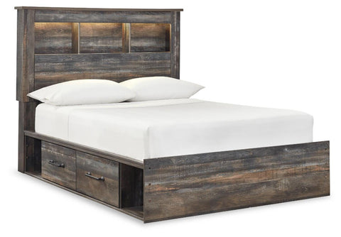 Drystan Bookcase Storage Bed and Dresser