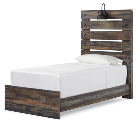 Drystan Panel Bed with Dresser