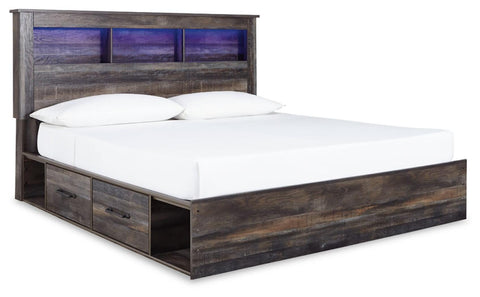 Drystan Bookcase Storage Bed and Dresser