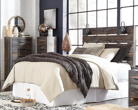 Drystan Panel Headboard with Dresser