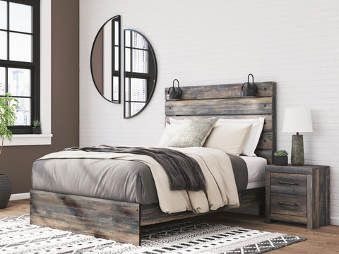 Drystan Panel Bed, 2 Dressers, Mirror and 2 Nightstands