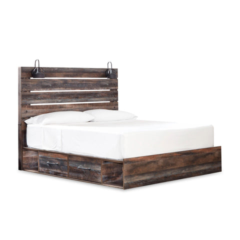 Drystan Panel Bed with Storage, Dresser, Mirror, Chest and 2 Nightstands
