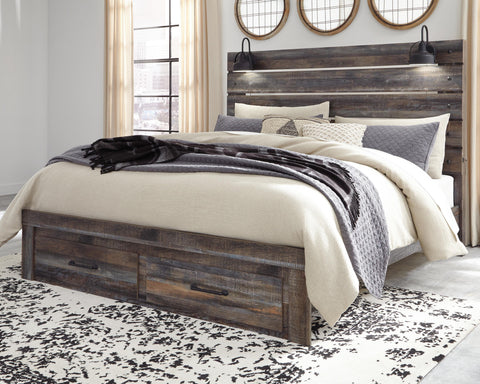 Drystan Panel Storage Bed, Dresser, Mirror and Nightstand