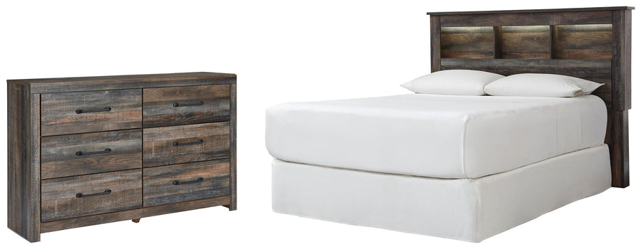 Drystan Bookcase Headboard with Dresser