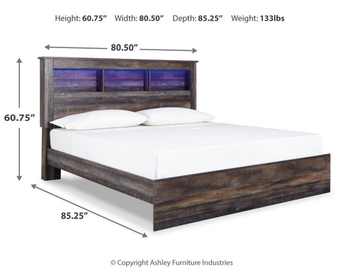 Drystan Panel Bed, Dresser, Mirror and 2 Nightstands